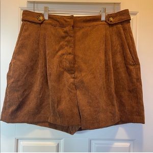 Zara corduroy boho shorts